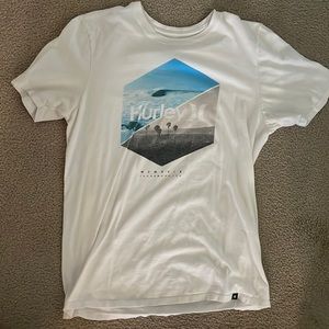 white Hurley tee
